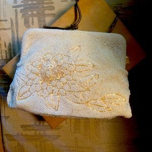 Antique Italian beaded small handbag